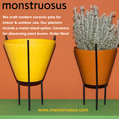 Explore our extensive collection of large planters for outdoor and indoor use. Available in various shapes, colors and sizes. Shop now:- https://monstruosus.com/products/model-three