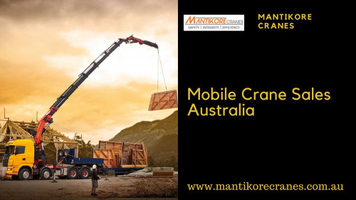 Do you want mobile crane sales Australia? Get a platform to buy crane hire rates Sydney.  Mantikore Cranes is the cranes specialist with over 30 years’ experience in construction industries. We Provides best cranes for sale or hiring. Our Crane is highly being used at construction sites to make the entire work stress-free and increase the productivity. We are providing Tower Cranes, Mobile Cranes, Self-Erecting Cranes, and Electric Luffing Cranes. Our professionals will provide you the effective solutions and reliable services that can help you to solve technical problems that might occur sometimes. Also get effective solutions for any requirements of your projects for the best price & service, visit our website today! 

Website:  https://mantikorecranes.com.au/
Contact us: 1300626845
Address:  PO BOX 135 Cobbitty NSW, 2570 Australia
Email:  info@mantikorecranes.com.au 
Opening Hours:  Monday to Friday from 7 am to7 pm
You can follow us on:


Facebook: https://www.facebook.com/pg/Mantikore-Cranes-108601277292157/about/?ref=page_internal 

Instagram: https://www.instagram.com/mantikorecranes/

Twitter: https://twitter.com/MantikoreC