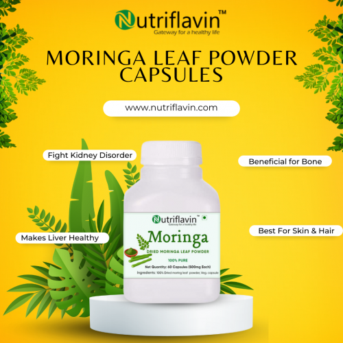 In India, the moringa tree goes by many names, and we also call it the drumstick tree. Nutriflavin moringa leaf powder capsules as an antioxidant seem to help protect cells from damage. Moringa might also help decrease inflammation and reduce pain. Moringa is used for asthma, diabetes, and many other purposes. Get Now: https://nutriflavin.com/product/moringa-leaf-powder-capsules/