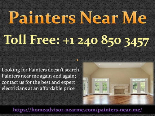 Get the skilled, trained, and professional Painters near Me who assures 100% satisfaction with service only with us. View more at https://homeadvisor-nearme.com/painters-near-me/