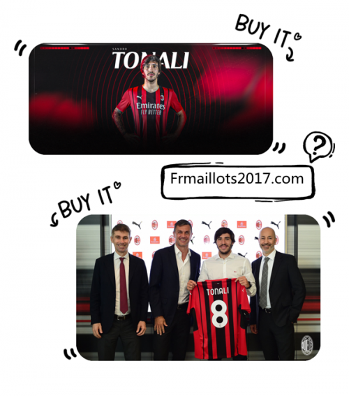 Nouveau Maillot AC Milan Tonali pas cher 2022
