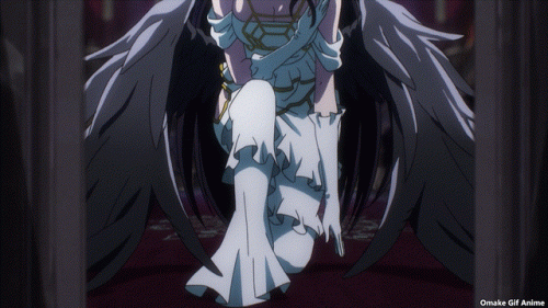Omake-Gif-Anime---Overlord-III---Episode-7---Albedo-Welcomes.gif