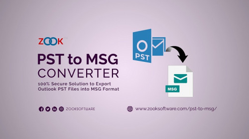 Download ZOOK PST to MSG Converter easily extracts Outlook PST emails to MSG format. It easily converts & export PST to MSG format to save Outlook messages as MSG file.

Explore More:- https://www.zooksoftware.com/pst-to-msg/