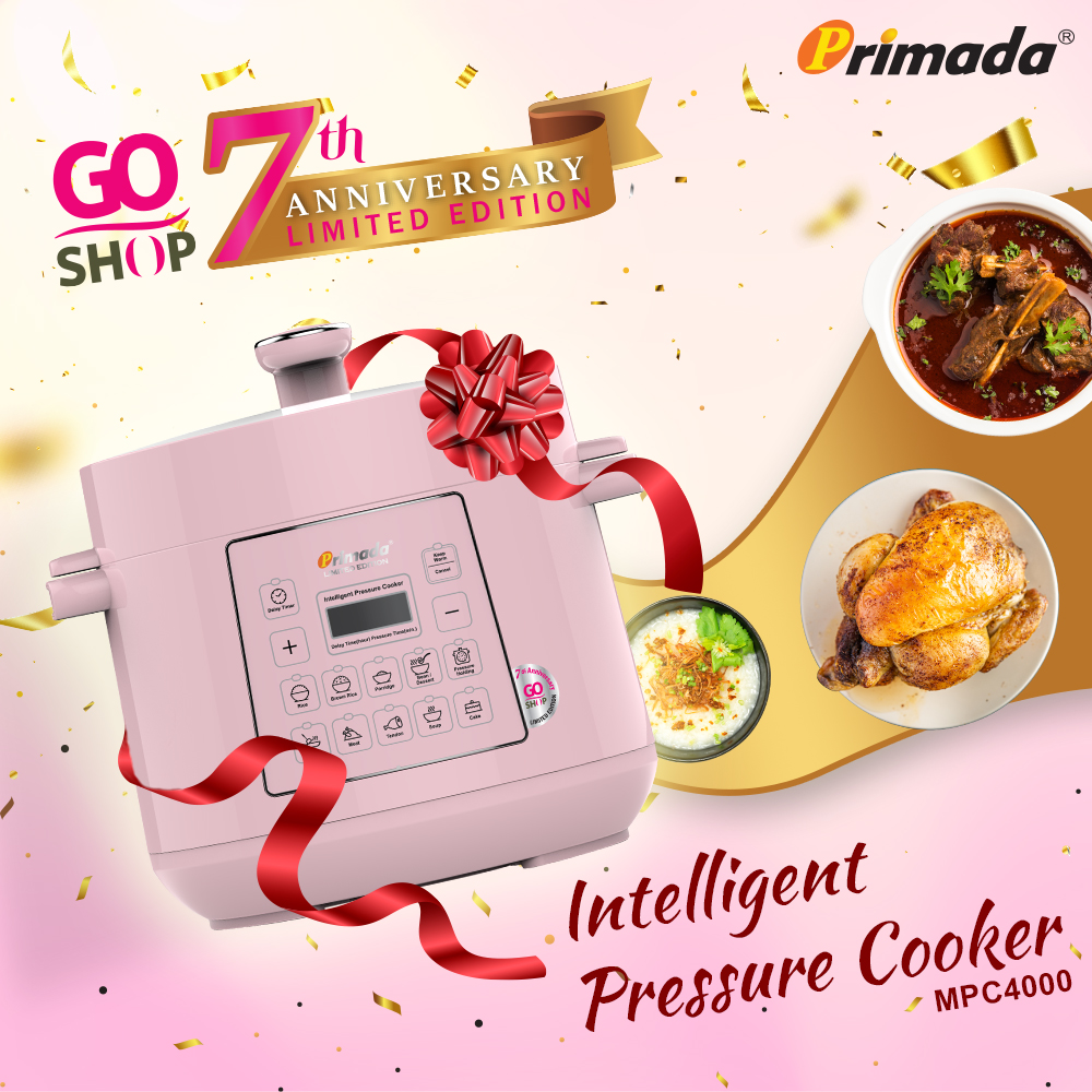 Primada Intelligent Pressure Cooker MPC4000 GoShopEdition LightPink New 01