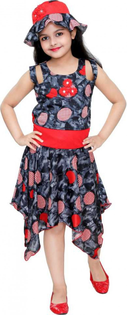 Ragini Partywear Frock with cap for Girl (1)