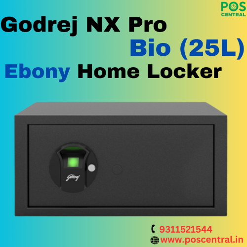 Introducing the Godrej NX Pro Bio (25L) Ebony Home Locker – a cutting-edge security solution designed to protect your valuables. With a generous 25-litre storage capacity, this locker is ideal for safeguarding important documents, jewellery, cash, and other valuable items, offering ample space for your storage needs. The walls of this locker are engineered to be 10 times stronger than traditional wooden cupboards, ensuring that your possessions remain protected against unauthorized access and physical damage. You can visit the POS Central India website to Buy Godrej NX Pro Bio 25l Ebony Home Locker Online at a reasonable cost with free shipping. Visit https://www.poscentral.in/godrej-home-lckr-bio-ebony-25l-bio.html