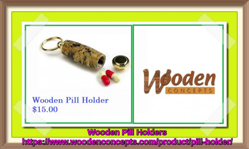 Watch out for wooden pill holders of Wooden Concepts make beautiful gifts and showcase the quality of wood material we use as well as the creativity and the expertise of the woodwork.
https://www.woodenconcepts.com/product/pill-holder/