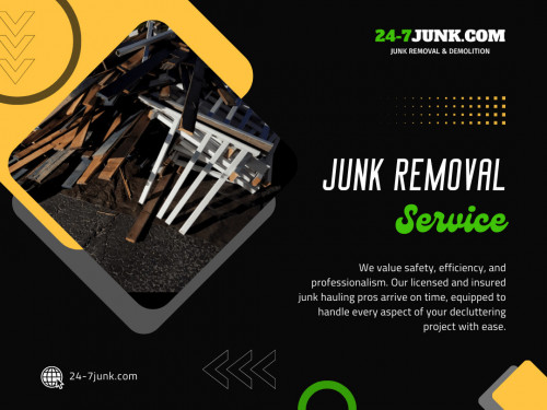 Time is of the essence when it comes to removing unwanted items from your space. We understand that, so we offer same or next-day Junk Removal Service Palatine IL. 

Official Website: https://24-7junk.com

Google Business Site: https://24-7junkcom-junk-removal-demolition.business.site/

Address: 1595 W Dunbar, Inverness Illinois 60087, United State

Tell: (773) 309-6966

Find Us On Google Map: https://goo.gl/maps/ckkJnguvve98143W9

Our Profile: https://gifyu.com/247junk
More Images: 
https://tinyurl.com/32tw3but
https://tinyurl.com/ymv382y3
https://tinyurl.com/6hbj8vmd
https://tinyurl.com/yfynprnv