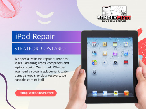 Our success relies on word of mouth and the satisfaction of our customers. By choosing SimplyFixIT for your phone repair or iPad repair Stratford Ontario needs, you support a local, family-owned and operated business that thrives on providing the best customer experience at affordable prices.

Click here for more information about: https://simplyfixit.ca/stratford

SimplyFixIT - Phone & Laptop - Stratford
Address: In front of Winners, 1067 Ontario St Unit K100, Stratford, ON N5A 6W6, Canada
Phone: +12265841664

Find Us On Google Map: http://maps.app.goo.gl/fXPV11KYGFa2XfZTA

Google Business Site: https://simplyfixit-phone-laptop-stratford.business.site

Our Profile: https://gifyu.com/simplyfixitca

More Photos:

https://tinyurl.com/yqrx5e4l
https://tinyurl.com/yohz9mta
https://tinyurl.com/ymlr46yg
https://tinyurl.com/yw3yrrng