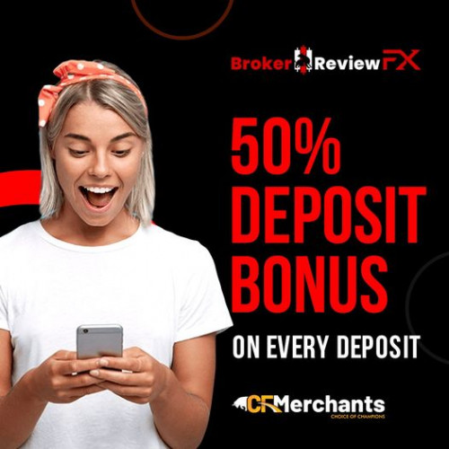 The 50% Deposit Credit Bonus is available to all new and existing clients who open a live account at CF Merchants and deposit a minimum amount of $500. The bonus amount will be added to the account as a credit and can be used for trading for six calendar months from the time of deposit.