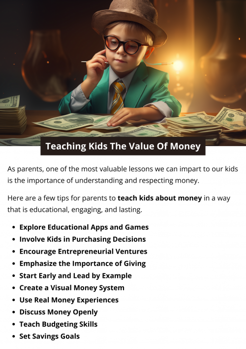 Teaching kids the value of money is essential for lifelong financial skills. Start early, lead by example, and use real-life experiences. Introduce concepts like budgeting, saving for goals, and responsible spending. Foster a sense of accomplishment, involve them in purchasing decisions, and emphasize the importance of giving. To know more visit here https://inflationeducation.net/