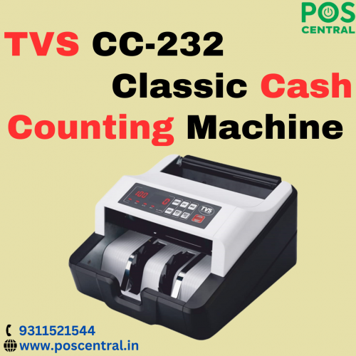 The TVS 232 Classic is a reliable and user-friendly device designed to simplify the cash-handling process for businesses. Equipped with advanced technology, it ensures accuracy in counting notes, minimizing errors in financial transactions. It goes above the basics by using UV, MG, and IR technologies to make sure that banknotes are real. This means you can easily trust the machine to identify and verify genuine currency. Its user-friendly design, accurate counting, and additional security features make it a valuable asset for any business dealing with cash transactions. For more detailed information about the TVS CC-232 Classic Cash Counting Machine, it's best to visit POS Central India's website. Visit https://www.poscentral.in/tvs-cc-232-classic-cash-counting-machine.html