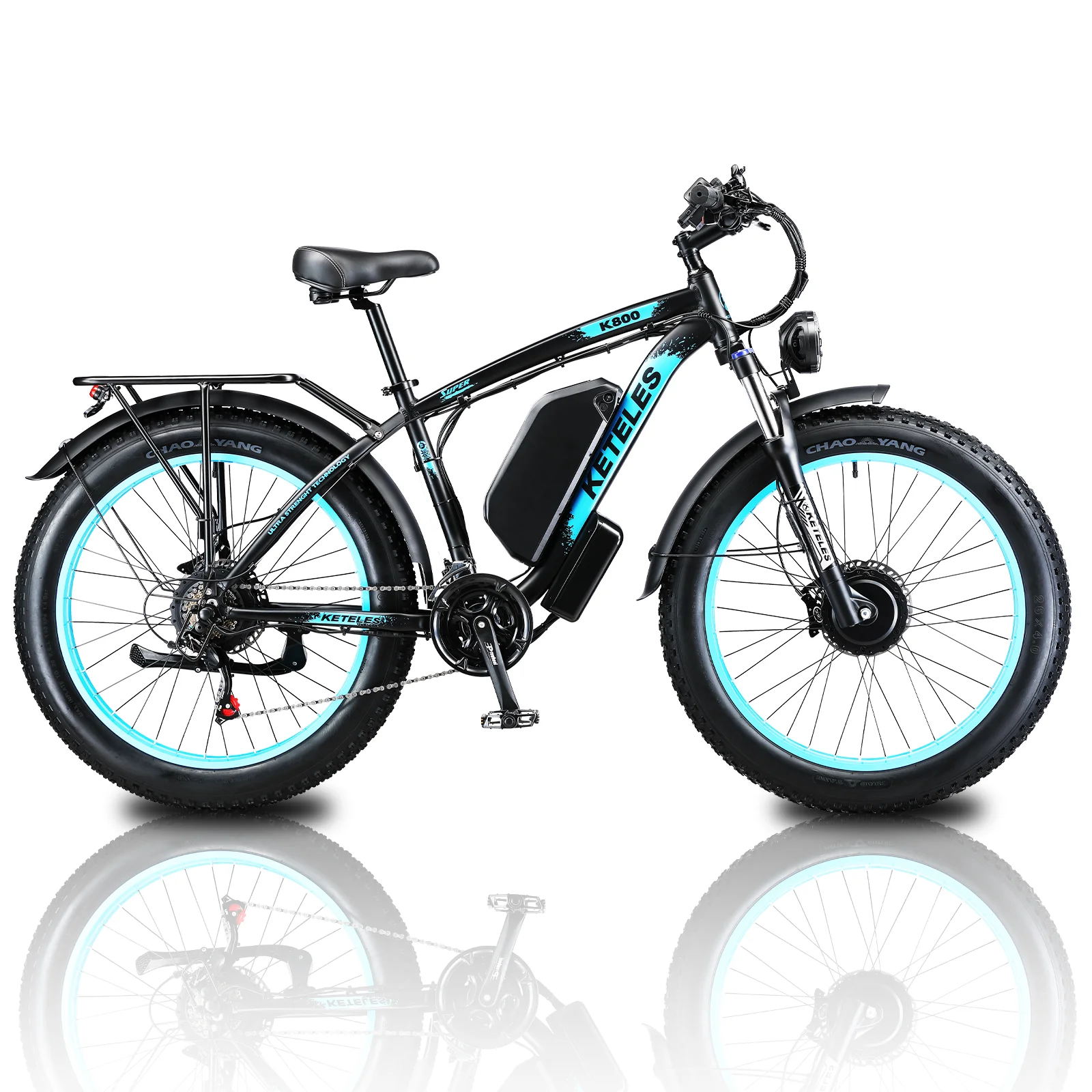 Vélo Électrique KETELES K800 VTT 26 Pouces 2000W - Pneus Fat - Neuf - Autonomie Jusqu'à 100km