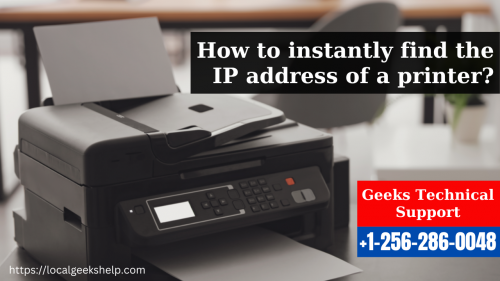 To quickly locate the IP address of a printer, you can:

Check the printer's display or configuration menu for network settings.
Print a network configuration or status page from the printer.
Use a network scanning tool or your router's admin interface to identify connected devices.
Consult the printer's manual or manufacturer's website for guidance.