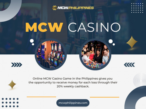 In the dynamic online gaming world, MCW Casino stands out as a beacon of responsible gaming and exhilarating entertainment. 

Official Website: https://mcwphilippines.com

Our Profile: https://gifyu.com/philippinesmcw
Next Images: https://tinyurl.com/yu5fkydd