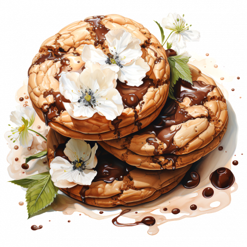 watercolor floral stack of cho