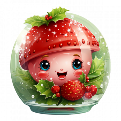 Strawberry Xmas Element (121)