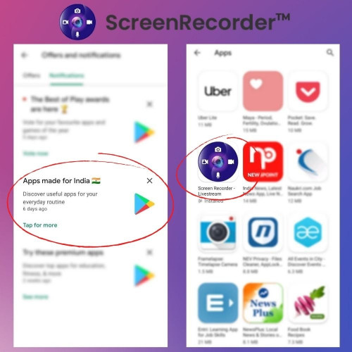 Screen Recorder featured as useful apps for everyday routine in Apps made for India on Google Play! It is indeed an app you need for productivity and utility! https://cutt.ly/5Tac6qC