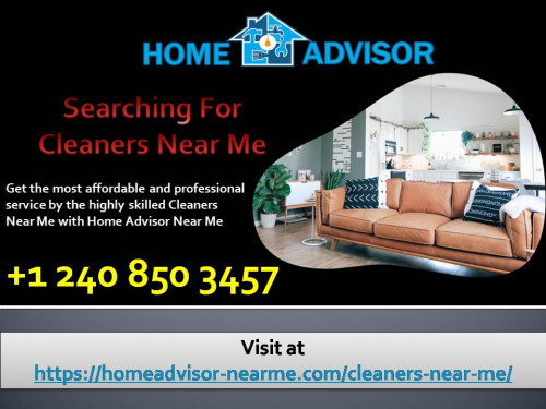 Contact us, if you are searching for cleaners near me. We provide 24/7 services for office and Houses. Call Us For All Type Of Cleaning Solution! Find The Expert Cleaners Near me. Visit at  https://homeadvisor-nearme.com/cleaners-near-me/