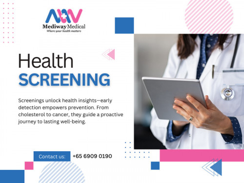 Mediway Medical takes pride in offering state-of-the-art health screening services designed to cater to diverse health needs. From basic wellness checks to specialized screenings, their comprehensive range ensures that individuals receive personalized attention based on their unique health profiles.

Official Website : https://mediwaymedical.com/

Mediway X-Ray Centre
Address: 20 Upper Circular Rd, B1-26/29 The Riverwalk, Singapore 058416
Phone: +6569090190

Find Us On Google Map : https://maps.app.goo.gl/Pz5KEk2VAdDaktKdA

Business Site: https://mediway-x-ray-centre.business.site

Our Profile: https://gifyu.com/mediwaymedical

More Images:
https://rcut.in/pBUxZLJl
https://rcut.in/XngUjeiK
https://rcut.in/CnNvUxKm
https://rcut.in/QSRjHaTk