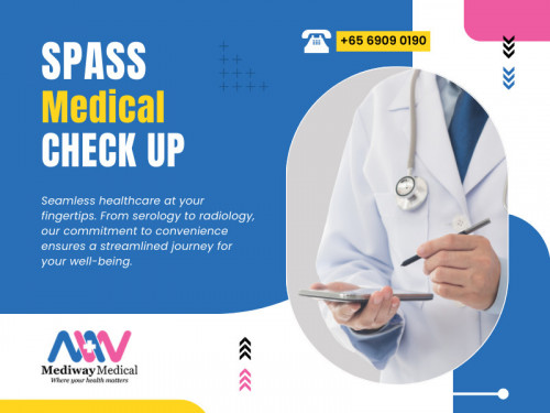 In the hustle and bustle of daily life, it's easy to overlook the importance of regular Spass Medical Check Up. However, investing in your well-being through routine health screening can bring about many benefits that extend far beyond just a clean bill of health.

Official Website : https://mediwaymedical.com/

Mediway X-Ray Centre
Address: 20 Upper Circular Rd, B1-26/29 The Riverwalk, Singapore 058416
Phone: +6569090190

Find Us On Google Map : https://maps.app.goo.gl/Pz5KEk2VAdDaktKdA

Business Site: https://mediway-x-ray-centre.business.site

Our Profile: https://gifyu.com/mediwaymedical

More Images:
https://rcut.in/OKoBgOEL
https://rcut.in/pBUxZLJl
https://rcut.in/XngUjeiK
https://rcut.in/QSRjHaTk