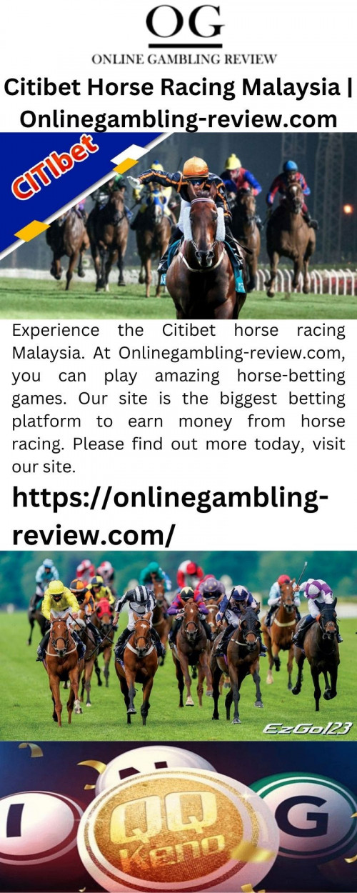 Experience the Citibet horse racing Malaysia. At Onlinegambling-review.com, you can play amazing horse-betting games. Our site is the biggest betting platform to earn money from horse racing. Please find out more today, visit our site.

https://onlinegambling-review.com/citibet/