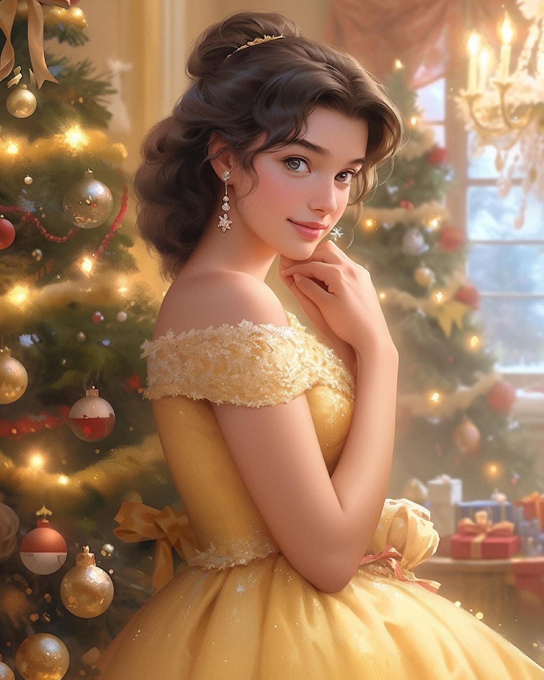 In the grand halls of the royal palace, Princess Bell prepared for the annual Christmas celebration,