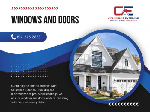 At Columbus Exterior, we go beyond the ordinary to elevate your home's safety, security, and aesthetic appeal through our premier windows and doors replacement services. Contact us today, and let us enhance the beauty of your living spaces in Columbus, Ohio, with our unmatched expertise and dedication.

Official Website : https://columbusexterior.com/

Columbus Exterior
Address: 229 S Civic Center Dr, Columbus, OH 43215, United States
Phone: +16142453888

Find Us On Google Map : https://maps.app.goo.gl/cCfPRhFafMpmRkhi7

Our Profile: https://gifyu.com/columbusexterior

More Images:
https://rcut.in/WiAKWT1W
https://rcut.in/ifvovWbe
https://rcut.in/tDNbica5
https://rcut.in/cXdAKgEv
