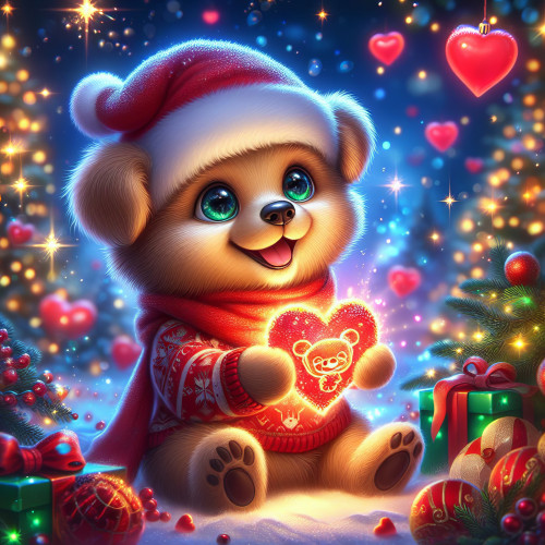 426465 christmas puppy red hearts karacsonyi kiskutya piros szivek 9