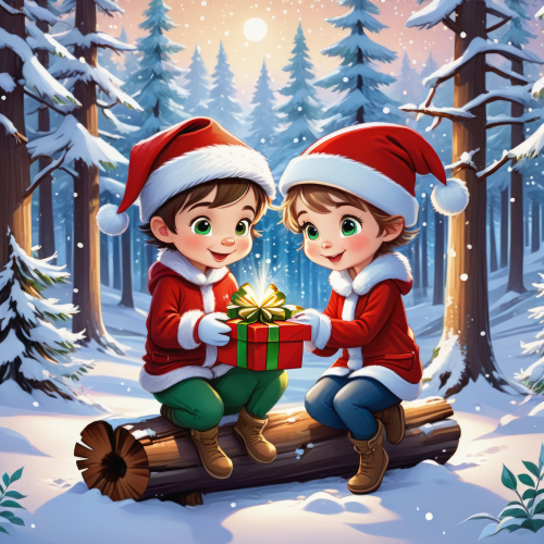 15111 cute christmas characters aranyos karacsonyi karakterek meserajz cartoon