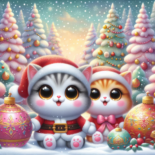 132275 karacsonyi cicak christmas cats cute aranyos