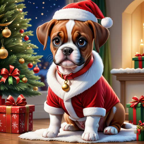 674219 santa boxer puppy mikulas kiskutya 2