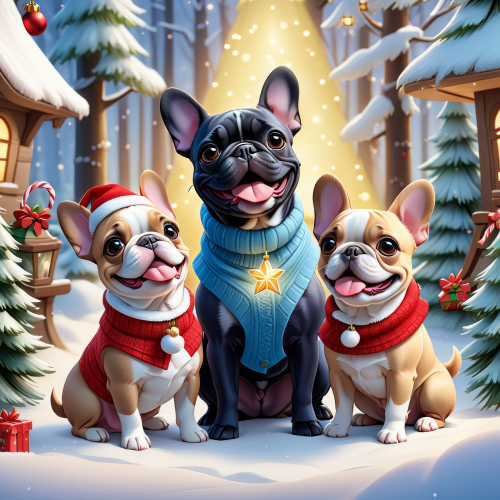 559898 christmas french bulldogs karacsonyi francia bulldogok 2