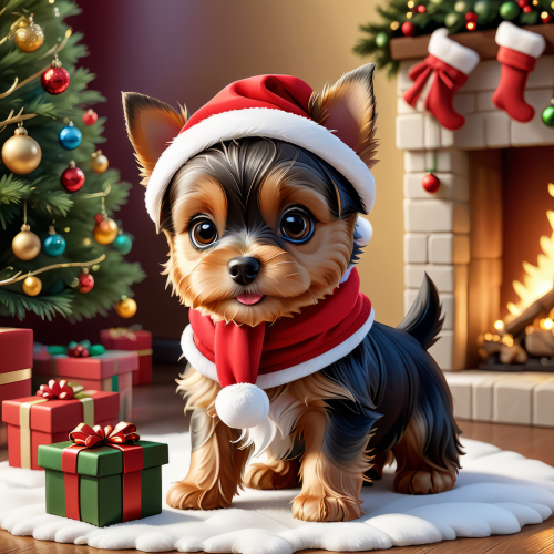 414735 yorkshire puppy santa mikulas 2