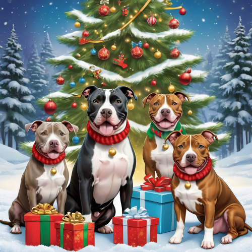 608751 christmas pitbull dogs karacsonyi pitbull kutyak 5