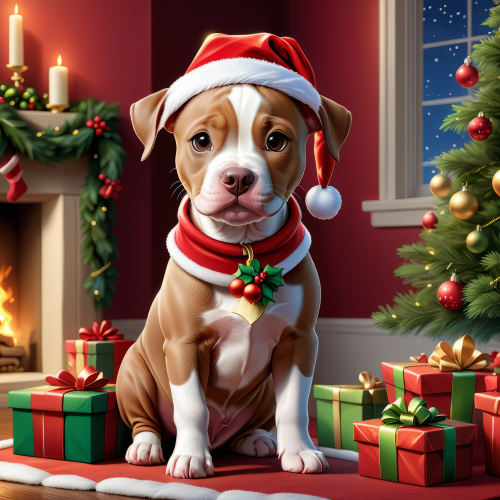 762718 santa pitbull puppy mikulas kiskutya