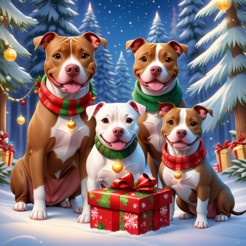 775037 christmas pitbull dogs karacsonyi pitbull kutyak 3