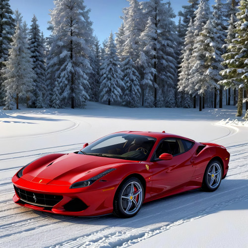 795298 red ferrari winter tel 5