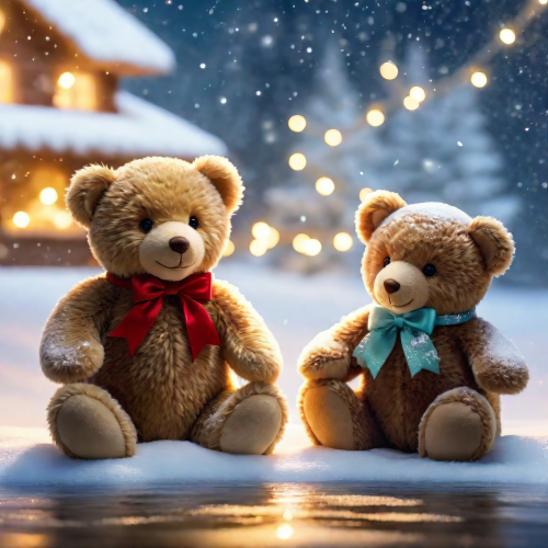 395784 christmas teddy bears karacsonyi pluss macik