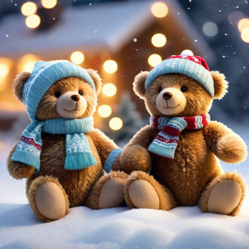 346644 christmas teddy bears karacsonyi pluss macik 3