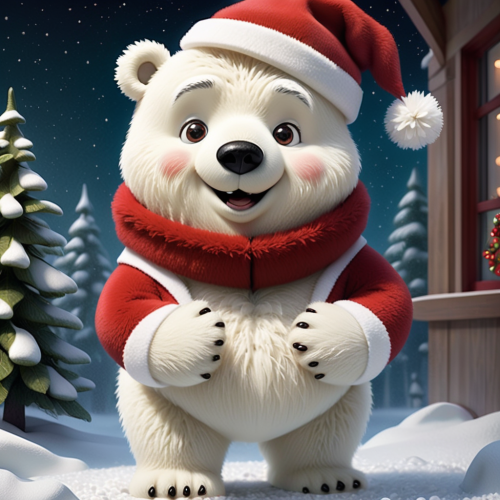 703501 santa polar bear cartoon jegesmedve mikulas meserajz aranyos