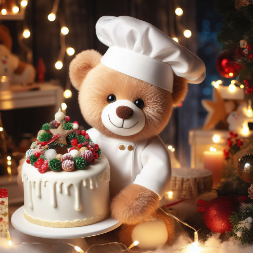 963912 christmas cartoon chef teddy bear karacsonyi maci sef meserajz 001