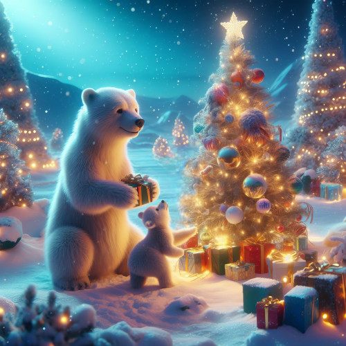 950280 cute polar bears christmas karacsonyi jegesmedvek