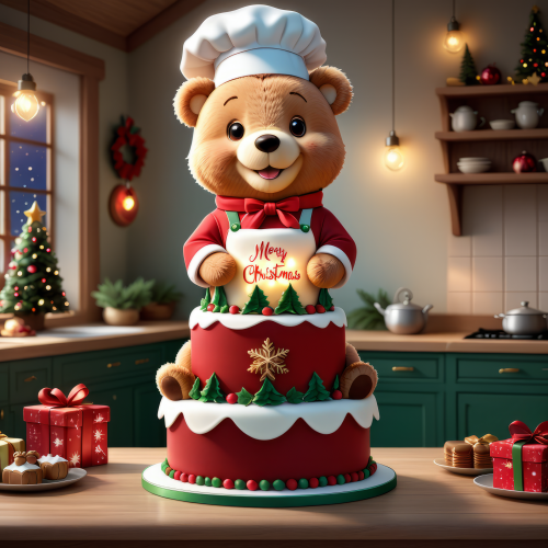 886790 christmas cartoon chef teddy bear karacsonyi maci sef meserajz 008