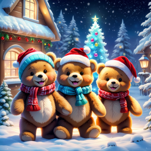 45889 christmas teddy bears karacsonyi pluss macik 4