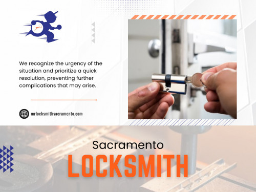 Locksmith Sacramento, we take pride in being the go-to locksmith service in Sacramento, and here are several compelling reasons why you should make us your trusted partner for all your locksmith needs. With years of experience under our belt, we bring a wealth of knowledge and expertise to every locksmith job we undertake.

Official Website: https://mrlocksmithsacramento.com/

Mr. Locksmith Sacramento Inc.
Address:  1104 Corporate Way, Sacramento, CA 95831, United States
Phone:	+1 916-400-1981

Google Map URL: http://maps.app.goo.gl/YbUJAGv47Nabpigh9

Business Site: https://business.google.com/website/sacramento-garage-and-locksmith-service/

Our Profile : https://gifyu.com/mrlocksmithca

More Photos : 

https://is.gd/MpK1fr
https://is.gd/XgUpkS
https://is.gd/x1rZlf
https://is.gd/KTiHMG