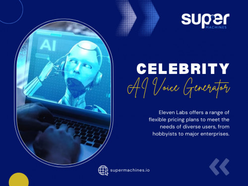 Choosing the right Celebrity AI voice generator for your project is a critical decision that can significantly impact your AI application's user experience and overall success. 
Celebrity AI voice generators have become increasingly popular for adding a familiar and engaging voice to AI applications, as they can leverage the popularity and appeal of well-known personalities. 

Our Official Website: https://supermachines.io/

For More Info Visit Here: https://supermachines.io/ai-tools/fake-you/

Our Profile : https://gifyu.com/supermachines

More Images:
https://tinyurl.com/yqwoohbr
https://tinyurl.com/yvwc679x
https://tinyurl.com/2xavfn3e
https://tinyurl.com/yuagcakv