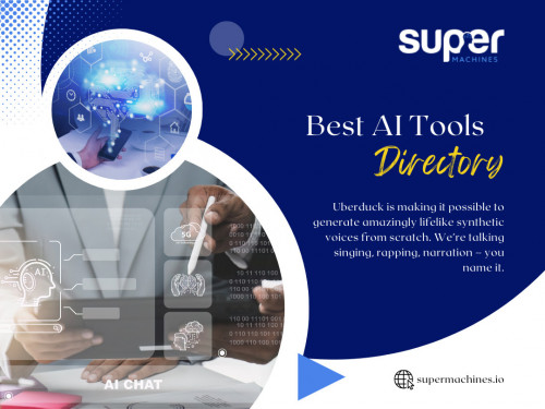 Intelligent automation solutions allow businesses to streamline processes while artificial intelligence-enabled chatbots provide efficient communication. Additionally, creative professionals can benefit from AI-generated suggestions and design assistance. 
If you want the best AI tools directory, visit our website. At Super Machine, we provide an extensive list of AI-driven tools to help businesses maximize their potential.

Our Official Website: https://supermachines.io/

Our Profile : https://gifyu.com/supermachines

More Images:
https://tinyurl.com/yqmf73z6
https://tinyurl.com/yvwc679x
https://tinyurl.com/2xavfn3e
https://tinyurl.com/yuagcakv