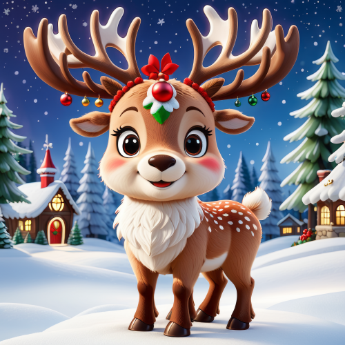 475636 christmas reindeer cartoon karacsonyi renszarvas aranyos cute