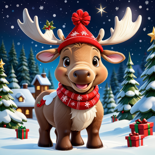 82193 christmas baby moose karacsonyi bebi javorszarvas 2